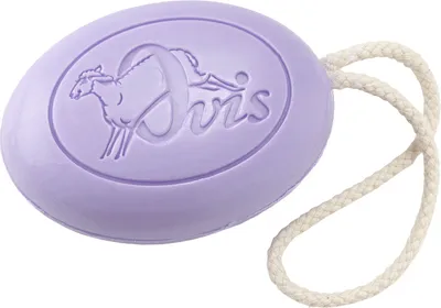 Produktbild von Ovis Schafmilchseife Lavendel mit Kordel, 100% Bio, für die tägliche Dusche, oval, 200 g