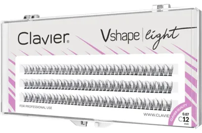 Immagine prodotto di Ciglia Clavier Vshape light C 0,07, 12 mm