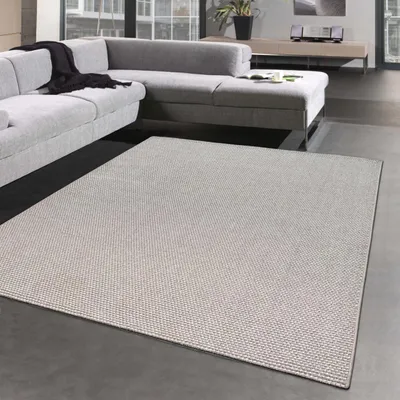 Image de Tapis de salon plat au beau design moderne en beige Taille - 160 x 220 cm