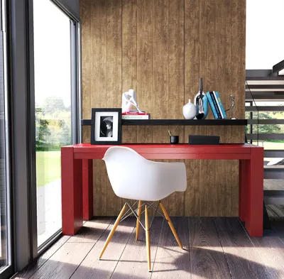 Produktbild von NEWROOM Tapete Braun Vliestapete Holzbalken - Holzwand Landhaus Holz Streifen Naturholz Natur Holzpaneele