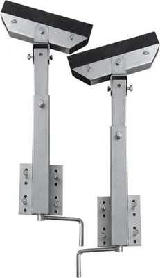 Image de Set de 2 supports à barre inclinable 63 - 88 cm pour remorque à bateau