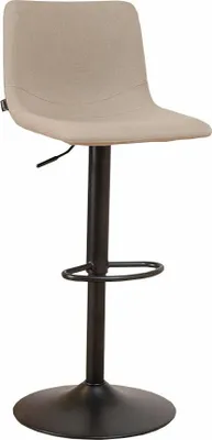 Produktbild von Bella R, Hocker, Gestell schwarz, Bezug taupe (02)