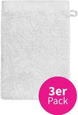 Produktbild von grace grand spa Waschhandschuh Absolut mit breiter Webbordüre Weiß One Size