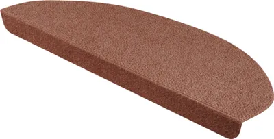 Produktbild von StickandShine Stufenmatte in braun halbrund für Treppenstufen, Treppenstufenmatte zum aufkleben