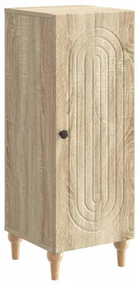 Zdjęcie produktu dla Komoda vidaXL z drewna dębowego Sonoma, 33 x 34,5 x 90 cm, materiał drewnopochodny