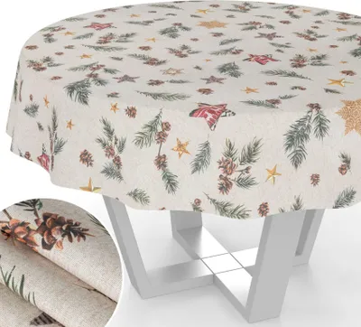 Produktbild von Tischdecke Tannenzapfen Rund 120cm
