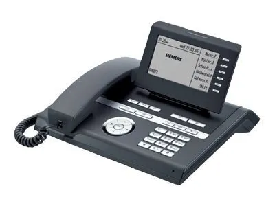 Zdjęcie produktu dla Unify OpenStage 40 HFA V3, IP Phone, Czarny, Zestaw słuchawkowy przewodowy, Biurko / Ściana, 100 Mbit/s, 6 linii