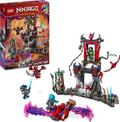 Produktbild von LEGO NINJAGO Drachensturmdorf - Bau- und Spielset mit Ninja-Arena, 6 Minifiguren und einem Spielzeug Spinner - Geschenkidee für Jungen und Mädchen ab 7 Jahren 71841