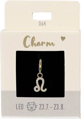 Produktbild von Depesche Charms Express Yourself für Halsketten und Armbänder : Leo gold Charms Express Yourself für Halsketten und Armbänder: Leo gold