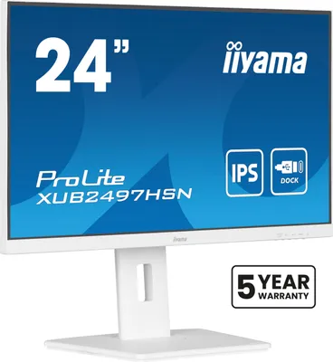 Produktbild von iiyama ProLite XUB2497HSN-W2 Computerbildschirm 60,5 cm (23.8") 1920 x 1080 Pixel Full HD LED Weiß