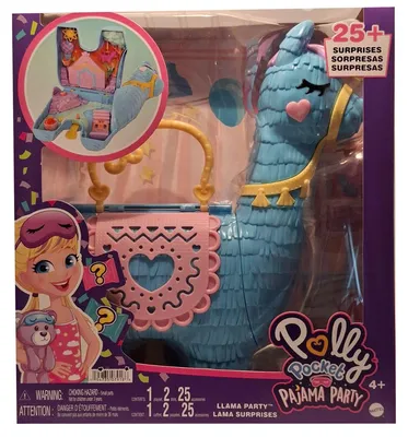 Produktbild von Polly Pocket Lama-Party Spielset Große Schatulle, über 25 Überraschungen, ab 4 Jahren