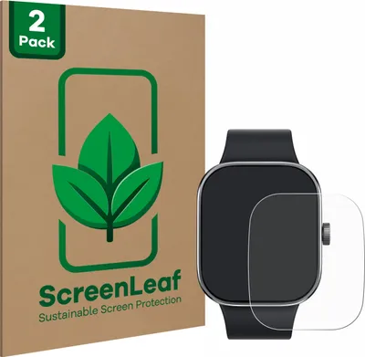 Produktbild von 2x ScreenLeaf Schutzfolie für Xiaomi Redmi Watch 4 nachhaltiger Displayschutz Display Schutz Folie Klar Transparent