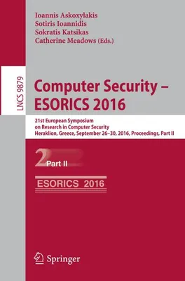 Obrázok produktu pre Počítačová bezpečnosť – konferencia ESORICS 2016