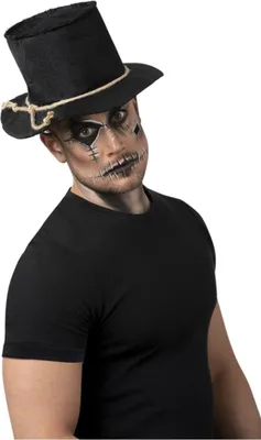 Image de Smiffys - Chapeau haut-de-forme pour homme/femme unie SM1585 (Taille unique) (Noir)
