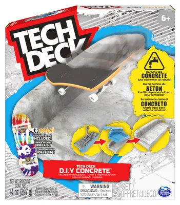 Obrázek produktu pro Tech Deck TED ACS Kinetic Concrete Ast GML, Sada prstového skateboardu, 8 rok/roky