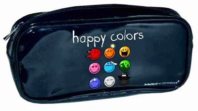 Produktbild von Federtasche Siftetasche Smiley Happy Colors - Schlamper bunt
