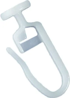 Produktbild von rewagi® 100 Gardinengleiter mit Rundkopf Ø 7 mm, Innenlauf 4 mm, weiß
