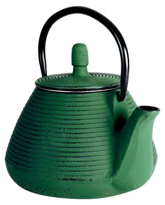 Produktbild von Teekanne aus Gusseisen, 0,8 L, grün, 17 x 14 x 14 cm