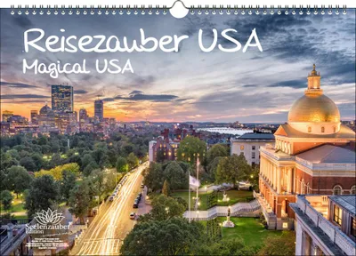 Produktbild von Reisezauber USA DIN A3 Immerwährender Kalender USA Stadt und Land - Seelenzauber
