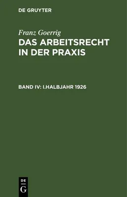 Produktbild von I.Halbjahr 1926