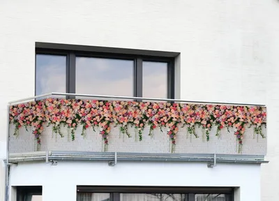 Immagine prodotto di Paravento per balconi, rose, 5 m x 35 cm
