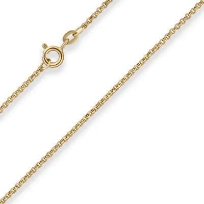 Produktbild von 1,5mm Erbskette Goldkette Collier Halskette aus 585 Gold Gelbgold 50cm