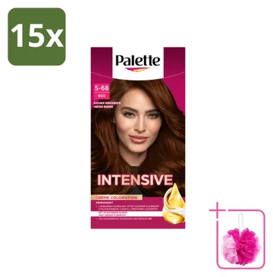 Obrázek produktu pro 15 kusů barvy na vlasy Poly Palette – odstín kaštanově hnědý 650 – objem 115 ml – výhodná sada