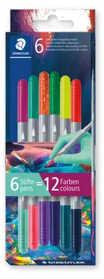 Obrázek produktu pro Staedtler 3280, 6 barva/barev, Různé barvy, Vlákno, Kartonová krabička