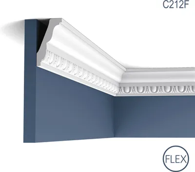 Produktbild von Zierleiste Orac Decor C212F LUXXUS flexible Stuckleiste Eckleiste Eckleiste Einrichtungs Decken Wand Leiste weiß 2 Meter
