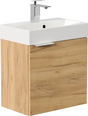 Immagine prodotto di WC ospiti Lavabo salvaspazio "Cubi 50 cm" Rovere oro