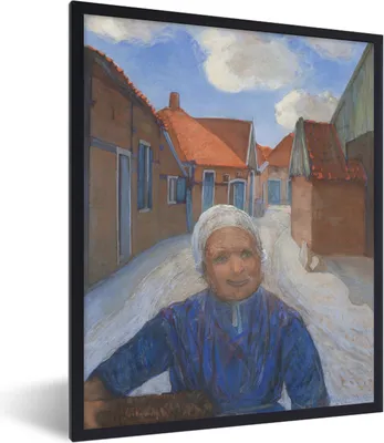 Produktbild von MuchoWow® MuchoWow® Gerahmtes Poster Auf dem Lappenbrink in Winterswijk - Piet Mondrian 30x40 cm - Poster mit zchwarzem Bilderrahmen - Wanddeko - Kunstdrucke