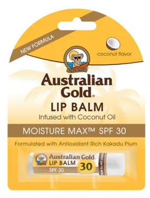 Image de Australian Gold - Baume à lèvres SPF 30 - Vitamine E, Aloe Vera, Jojoba