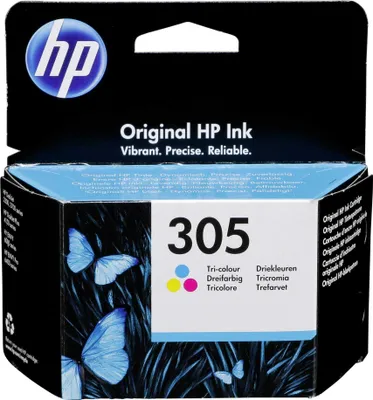 Obrázok produktu pre HP Trojfarebná originálna atramentová kazeta 305, Štandardná výťažnosť, Azúrová, Purpurová, Žltá, Atrament na báze farby, 2 ml, 1 kusov, Balenie po jednom kuse