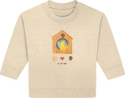 Produktbild von Mr. & Mrs. Panda Organic Baby Pullover Vogelhaus Home 12. - 18. Monat - Natural Raw - Geschenk, Lustige Sprüche, Haus, Bullover, Vogel, Umzug, Sweet