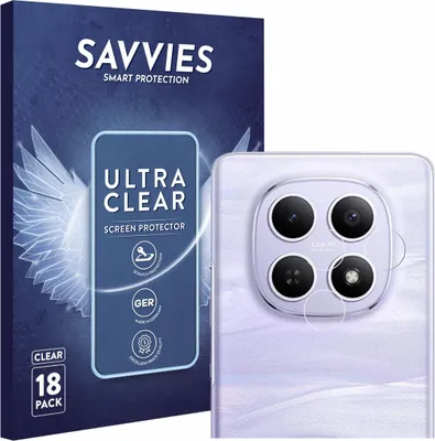 Produktbild von 18x Für Xiaomi Redmi Note 15 4G (NUR Kamera) Schutzfolie Savvies Displayschutz Display Schutz Folie Klar Transparent