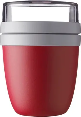Produktbild von Mepal - Lunchpot Ellipse - Nordic Red/Rot – 500 ml praktischer Reisebecher, Joghurtbecher, To go Becher – Geeignet für Tiefkühler, Mikrowelle und Spülmaschine, 700 ml