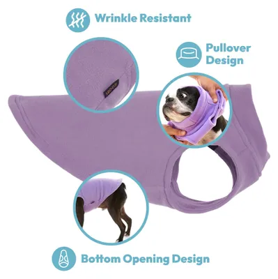Image de Gooby - Gilet en polaire extensible pour chien - Rouge - Taille S