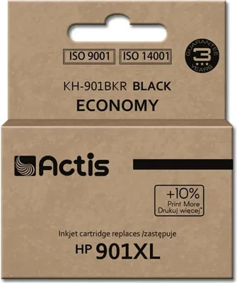 Produktbild von Actis KH-901BKR Ink (replacement for HP 901XL CC654AE; Standard; 20 ml; black)