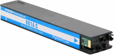Produktbild von Kompatible Druckerpatrone für HP 981X Cyan Pagewide 556xh 586z von ABC