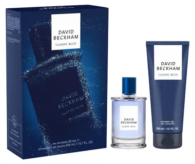 Produktbild von David Beckham Classic Blue Geschenkset Eau de Toilette 50 ml & Duschgel 200 ml