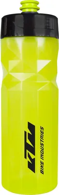 Produktbild von KTM Fahrrad Flasche Grün Gelb, Trinkflasche Bottle Team 700ml mit schwarzem Logo, auslaufsicher, BPA-frei