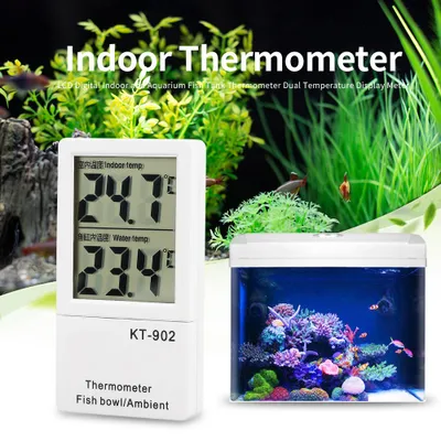 Produktbild von Thermometer, Aquarienthermometer, Innenthermometer, Temperaturanzeige, Thermometer mit LCD-Anzeige