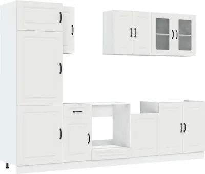 Produktbild von 8-tlg. Küchenschrank-Set Kalmar Weiß Holzwerkstoff
