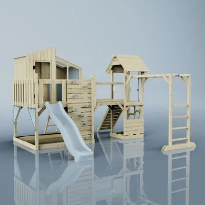 Produktbild von OutdoorToys Spielturm Ludvig aus Holz in Blau