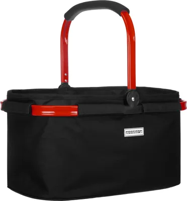 Produktbild von Einkaufskorb 22 Liter schwarz rot - Schwarz-Rot