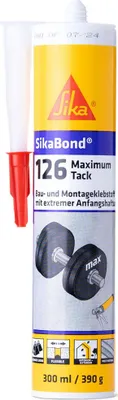 Produktbild von SikaBond-126 Max Tack schwarz Montagekleber 300ml