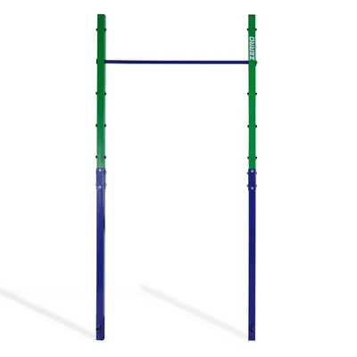 Produktbild von CCLIFE Reckstange Outdoor Turnreck einzelne Turnstange höhenverstellbar bis 150 kg Grün-Blau