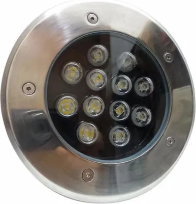 Image de Spot LED Extérieur Encastrable IP65 220V Sol 12W 60° - Blanc Chaud 2300K - 3500K