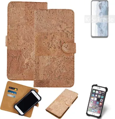Produktbild von K-S-Trade Hülle kompatibel mit Nokia G60 5G  Kork Handyhülle Cover  Schutzhülle TPU Case Bumper in Hellbraun, (1x)