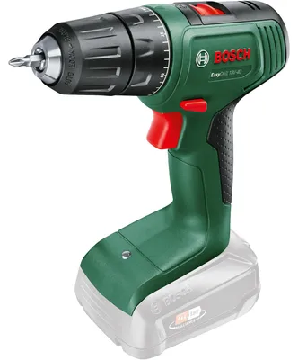 Zdjęcie produktu dla Bosch EasyDrill 18V-40, Wiertarka pistoletowa, Zamek centralny, Czarny, Zielony, 1,3 cm, 1630 RPM, 3 cm
